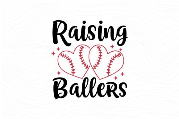 A Baseball Heart Graphic for Crafts, Branding, and Local Business