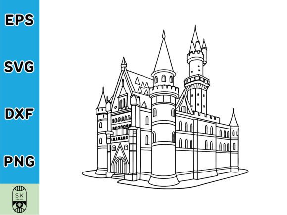 A Castle Vector: A Designer’s Tool for Crafts and Graphics
