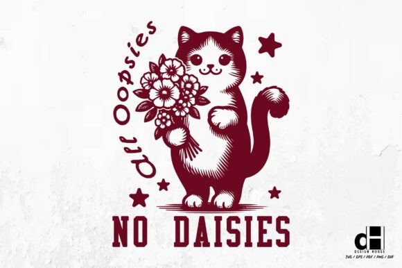 A Retro Cat Design for Crafts and Graphics in Small Business Branding