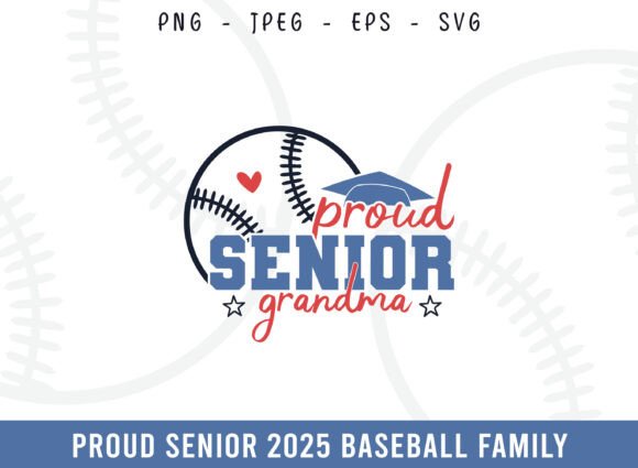 A Senior Baseball Grandma SVG for Branding & Crafts