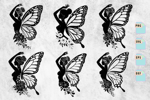Butterfly Fairy Silhouette SVG: A Versatile Graphics Asset for Crafts