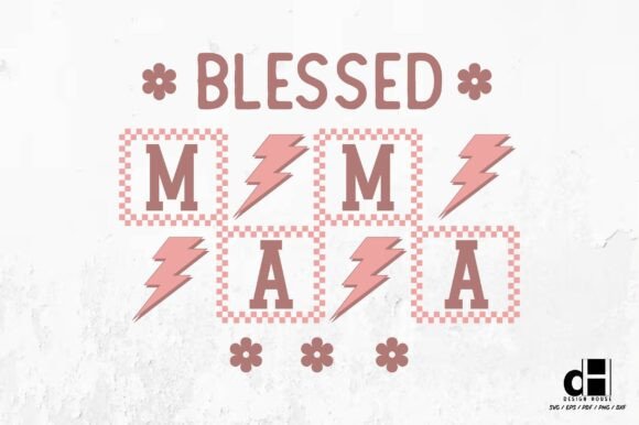 Crafting Brand Stories with the Checkered Blessed Mama Motherhood SVG