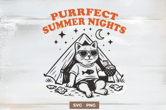 Crafting Campfire Vibes: The Purrfect Summer Nights SVG