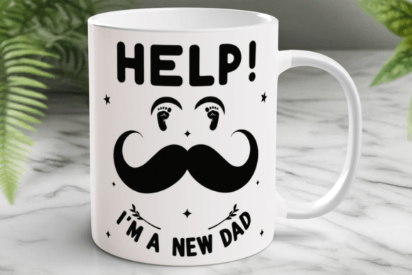 Humorous New Dad SVG PNG for Local Crafts and Graphics
