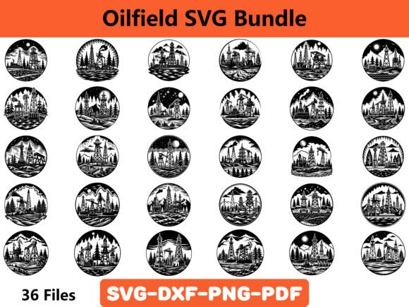 Oilfield SVG Bundle: A Versatile Graphics Asset for Crafts