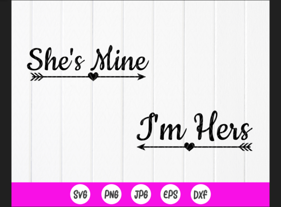 She is Mine, I m His SVG: A Versatile Craft Graphics Asset