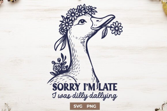 The Sorry I’m Late Goose Design in Real Embroidery Projects