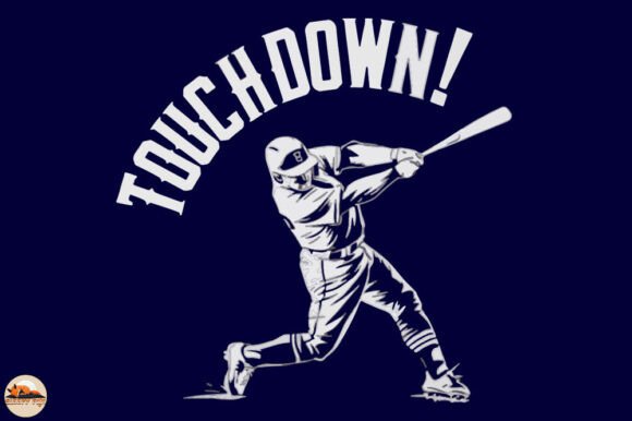 Touchdown Baseball Graphics for Crafters and Merchandise