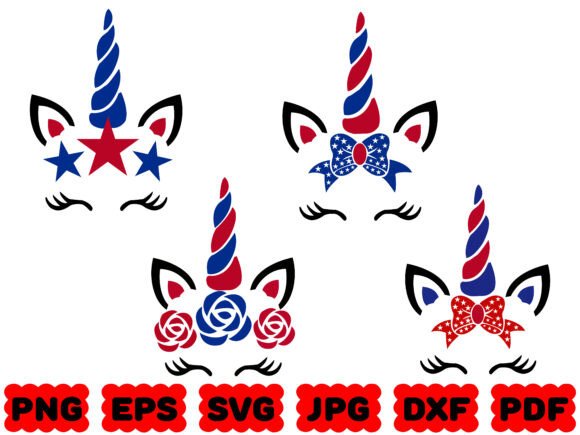 Unicorn USA SVG Graphic for Crafts and Commercial Sales